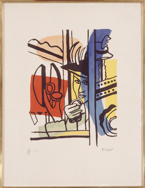 Women in compact - Fernand Léger Tablo