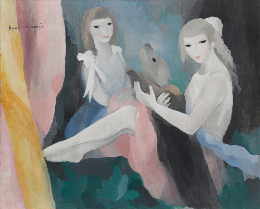 Women with Dogs (1923) - Marie Laurencin Tablo