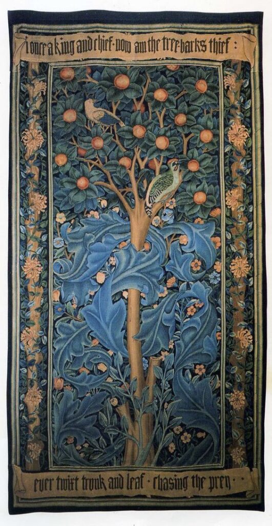 Woodpecker Tapestry (1885) - William Morris Tablo