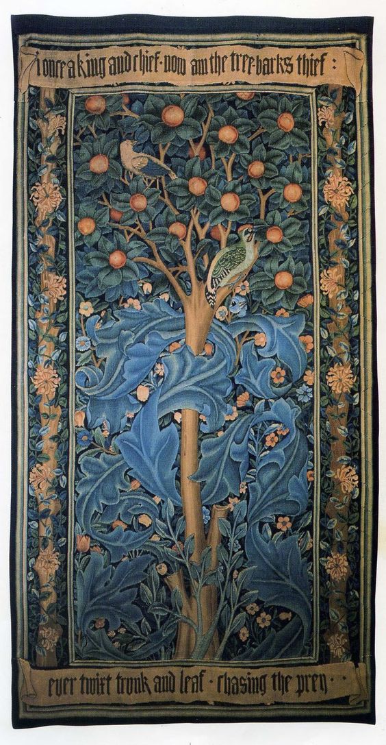 Woodpecker Tapestry (1885) - William Morris Tablo kanvas tablo