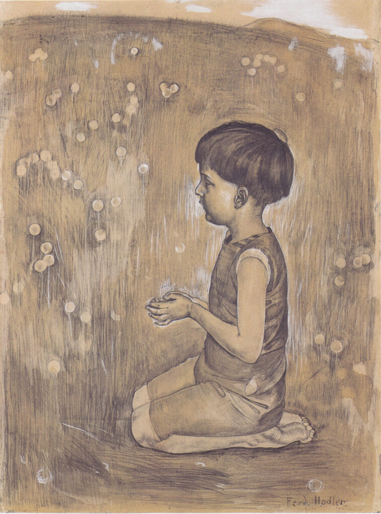Worship (1893) - Ferdinand Hodler Tablo