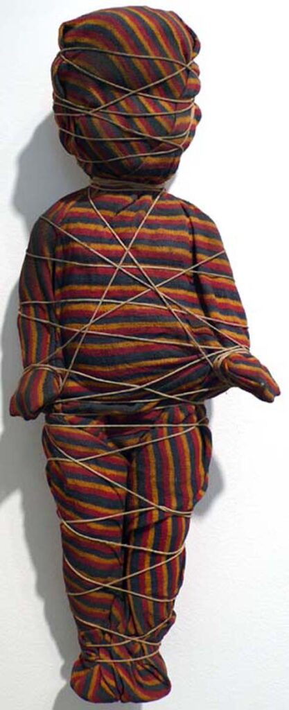 Wrapped Doll (striped) - May Wilson Tablo