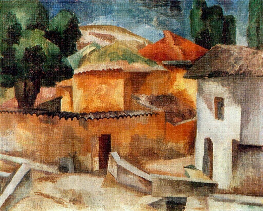 Yard in Crimea (1916) - Robert Falk Tablo