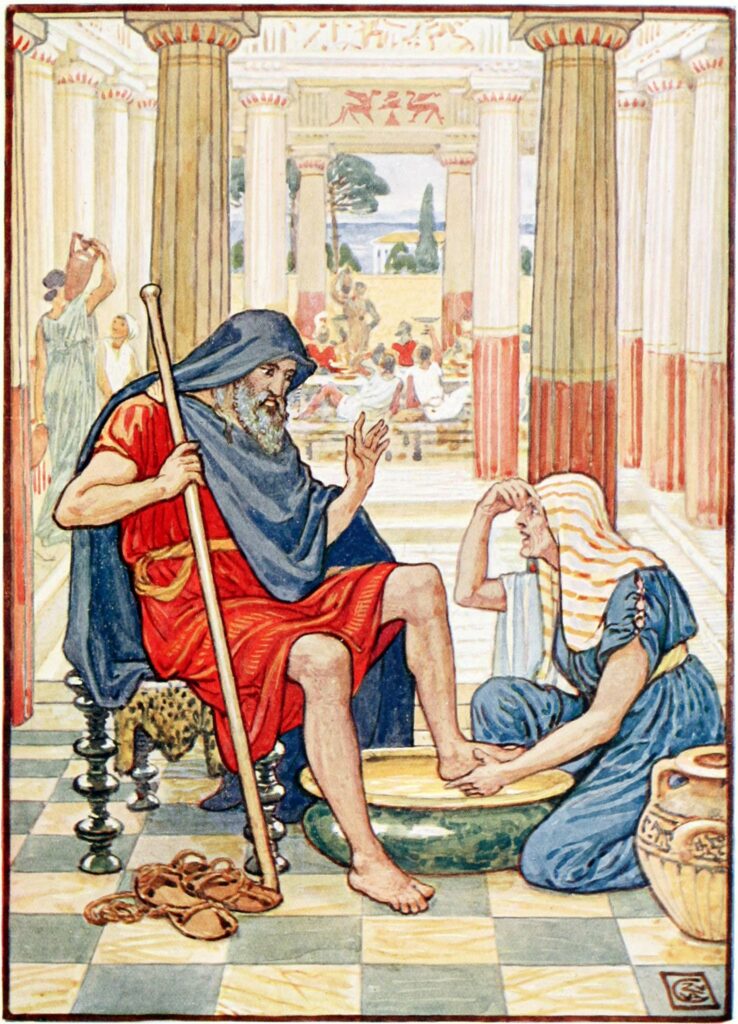 Yea, Verily, thou art odysseus - Walter Crane Tablo