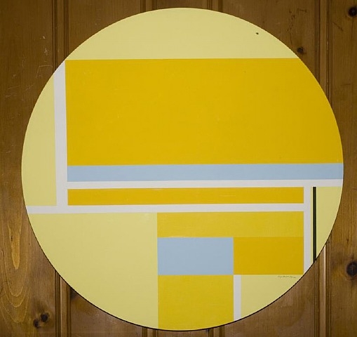 Yellow Tondo – Ilya Bolotowsky Tablo