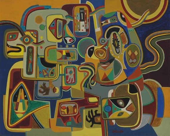 Young Man Talking to His Mother in Law (1950) – Steve Wheeler Tablo