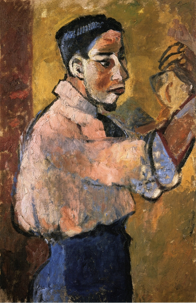 Young Man with a Goatee (1907) - Natalia Goncharova Tablo
