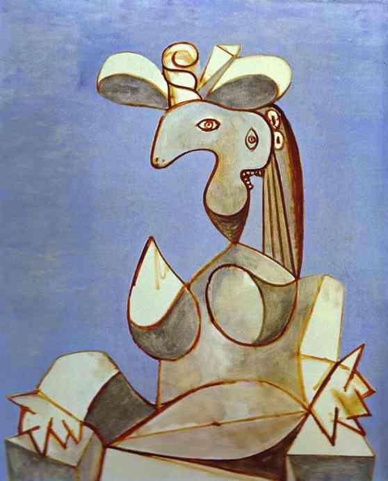Young Tormented Girl (1939) - Pablo Picasso Tablo