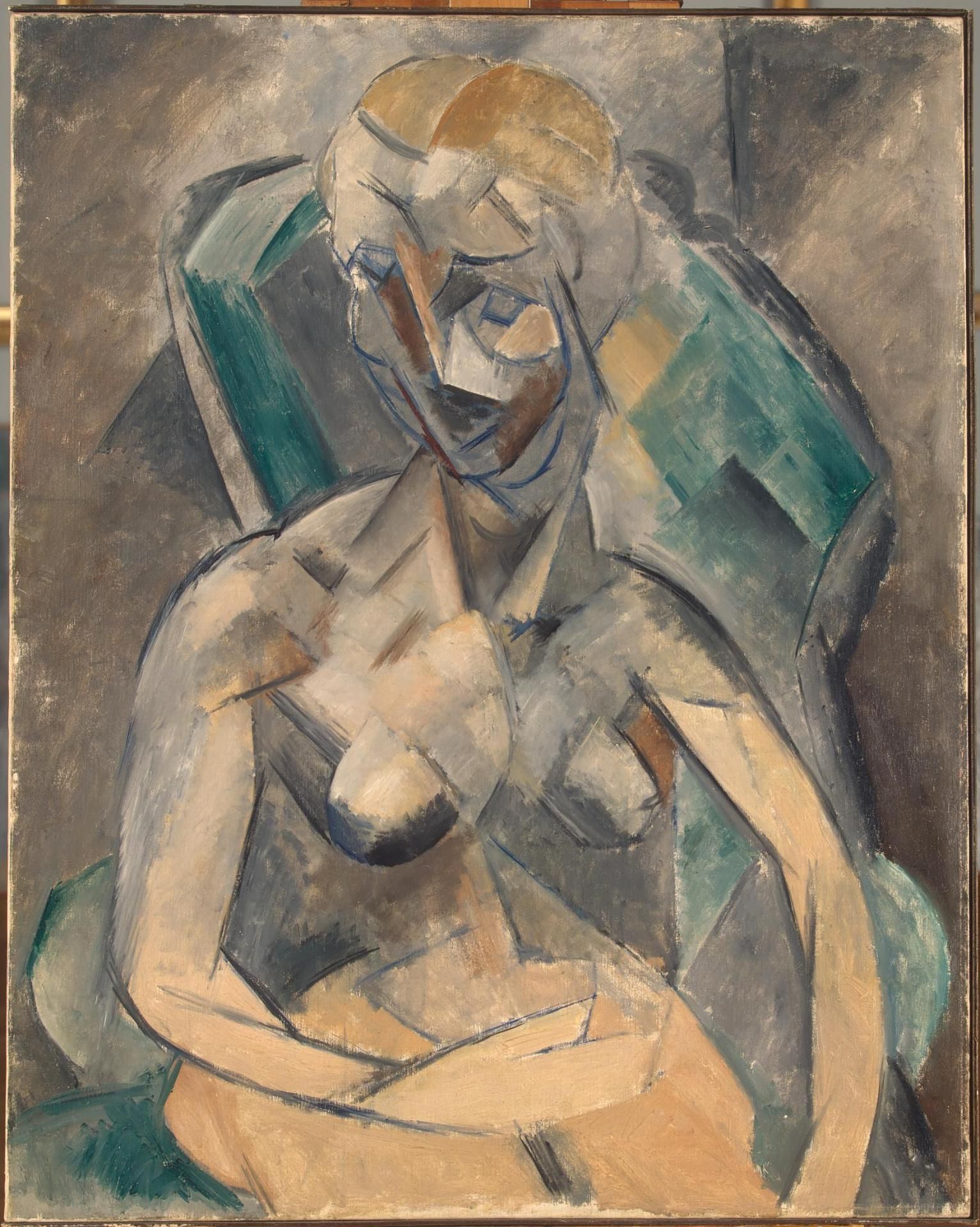 Young Woman (1909) - Pablo Picasso Tablo