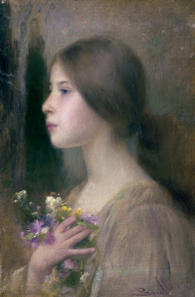 Young woman (1901) - Joan Brull Tablo
