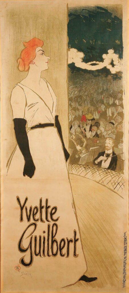 Yvette Guilbert (1894) - Théophile Steinlen Tablo