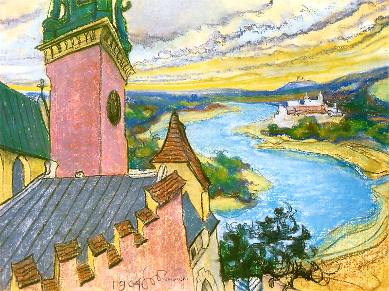 Zakola Wisly (1904) - Stanisław Wyspiański Tablo