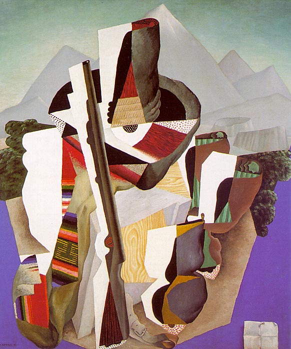 Zapatista Landscape. The Guerrilla (1915) – Diego Rivera Tablo