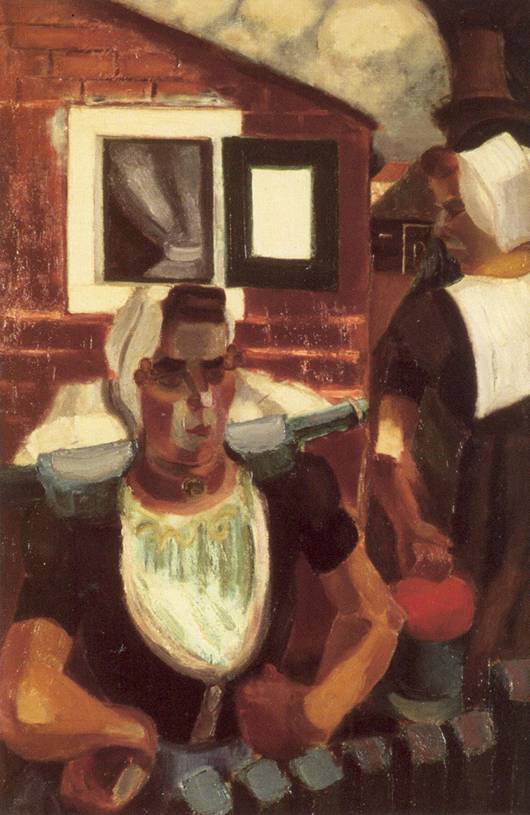 Zealand Farmer's Wives (1914) - Henri Le Fauconnier Tablo