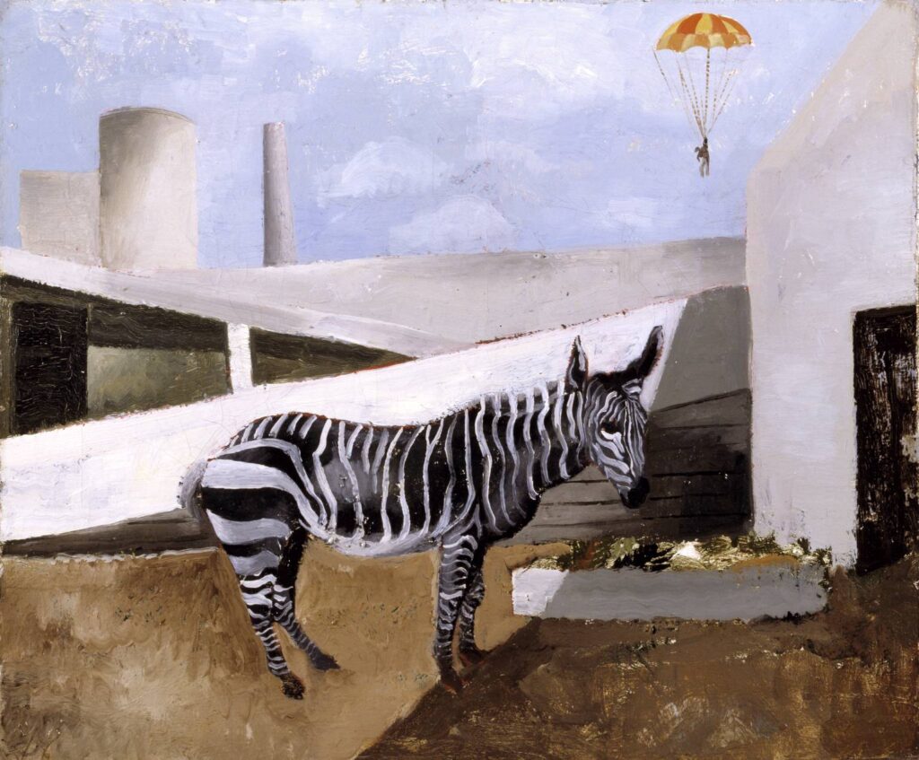 Zebra and Parachute (1930) - Christopher Wood Tablo