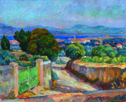 Zielona Brama, St Tropez (1909) - Józef Pankiewicz Tablo