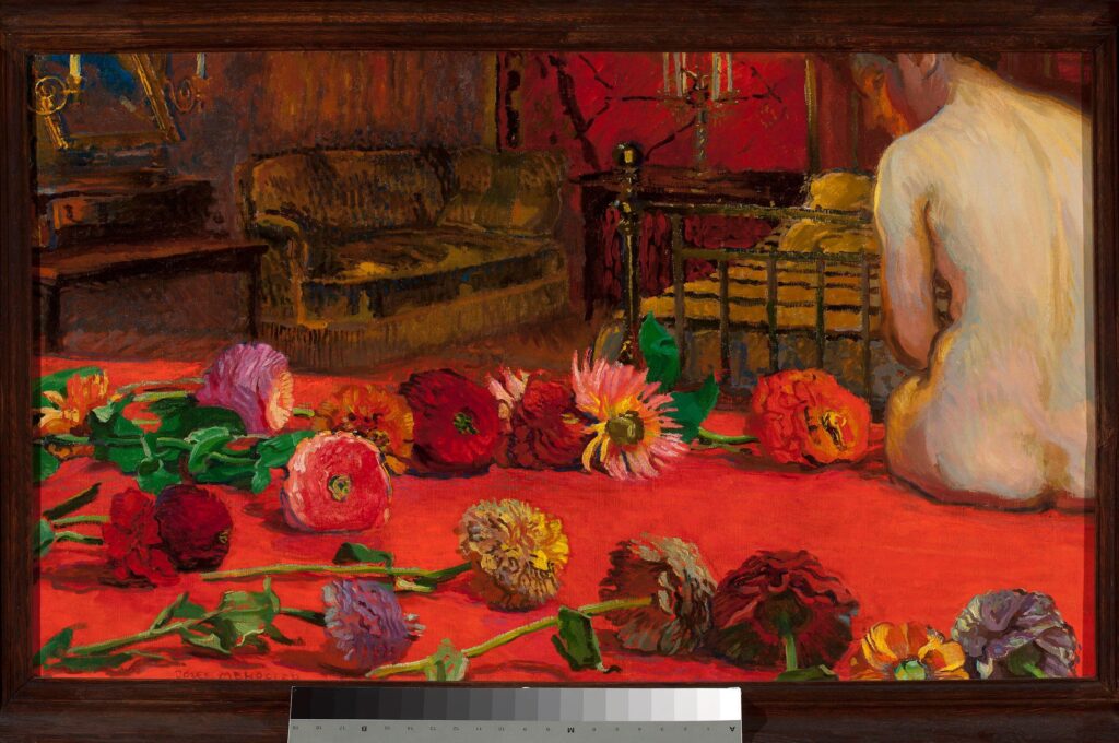 Zinnias (1911) - Józef Mehoffer Tablo