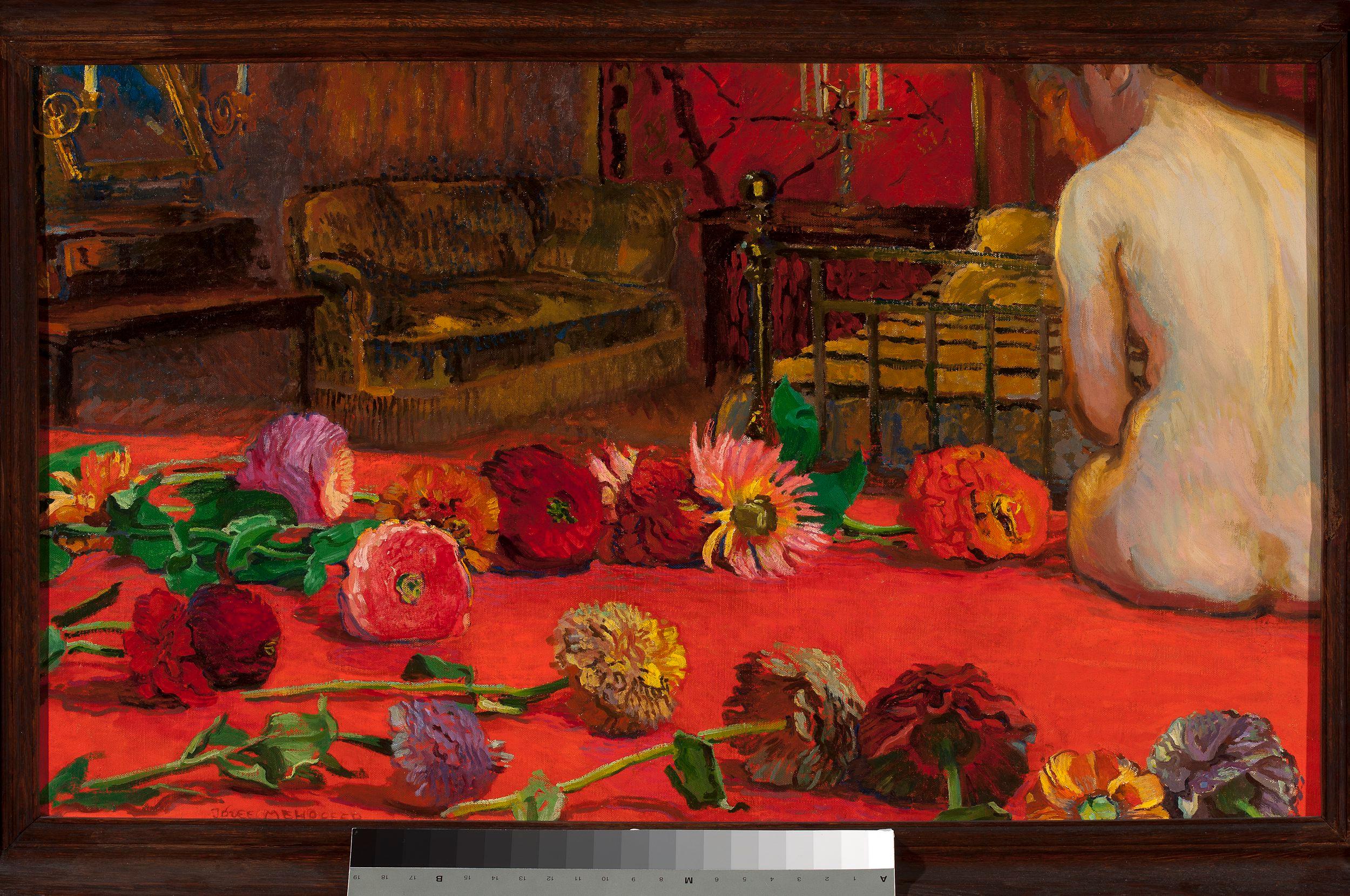 Zinnias (1911) - Józef Mehoffer Tablo