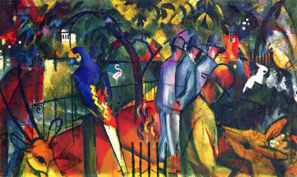 Zoological Garden I (1912) - August Macke Tablo