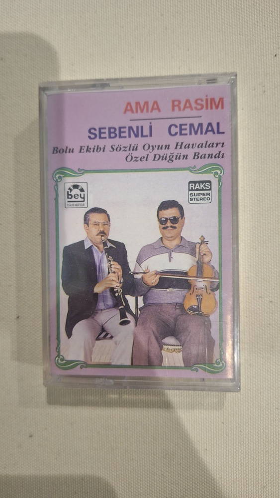 Ama Raşim Sebenli Cemal Bolu Ekibi Sözlü Oyun Havaları Özel Düğün Bandı Kaset (Sıfır Ambalajında)