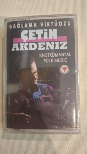 Çetin Akdeniz Bağlama Virtüözü Enstrümantal Folk Music Kaset (Sıfır Ambalajında)