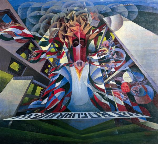 il Trittico della Velocità L’Arrivo (1927) – Gerardo Dottori Tablo