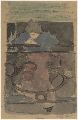 irl on Balcony (1900) - Jacques Villon Tablo