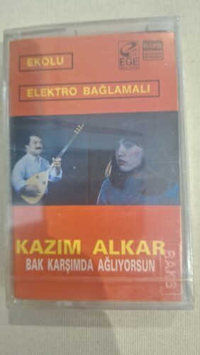 Kazım Alkar Bak Karşımda Ağlıyorsun Kaset (Sıfır Ambalajında)