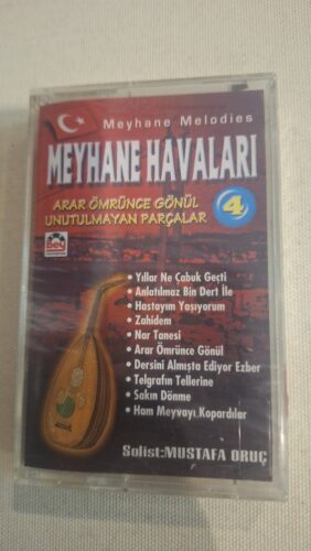 Mustafa Oruç Meyhane Havaları 4 Kaset (Sıfır Ambalajında)