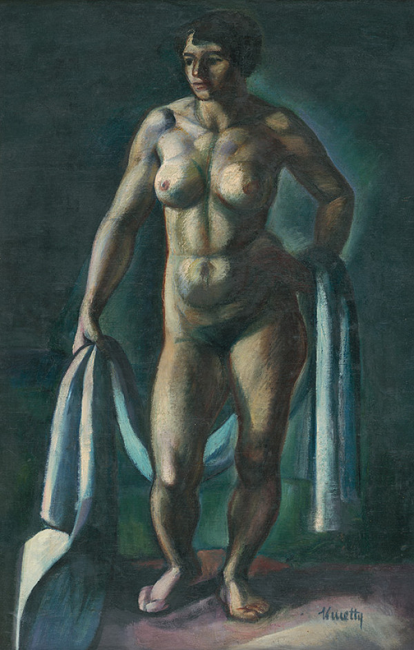 nude of a woman (1916) - Kmetty János Tablo