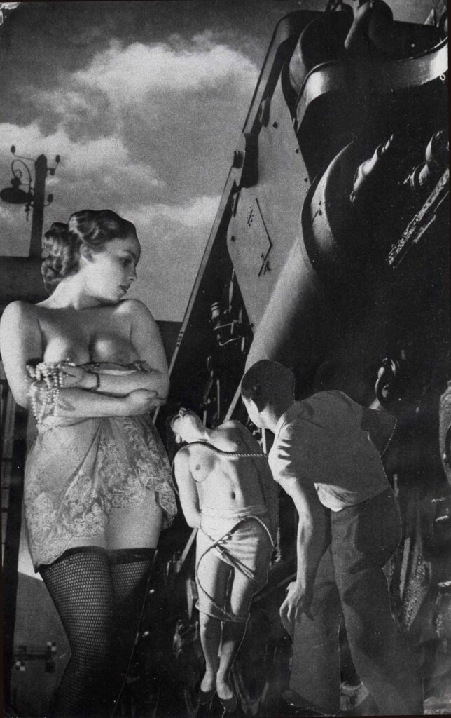 oylessly we boarded the Paris train… (1947) - Georges Hugnet Tablo