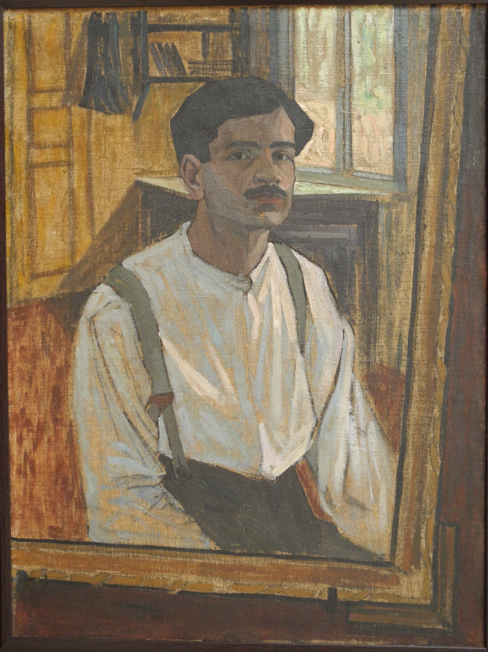 self portrait (1913) - David Kakabadze Tablo