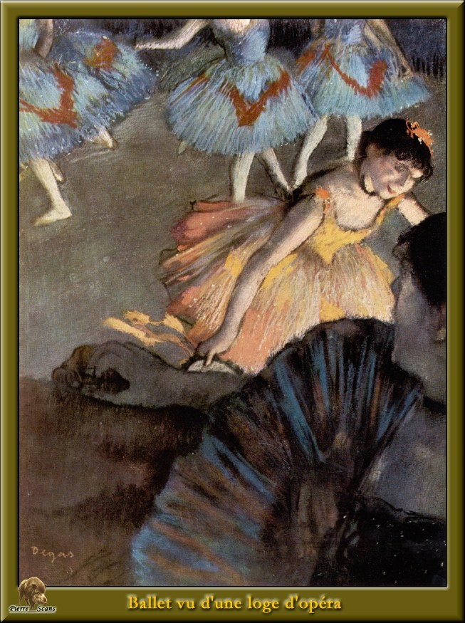A Ballet Seen From The Opera Box (1885) - Edgar Degas Tablo