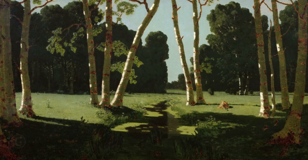A Birch Grove (1879) - Arkhip Kuindzhi Tablo