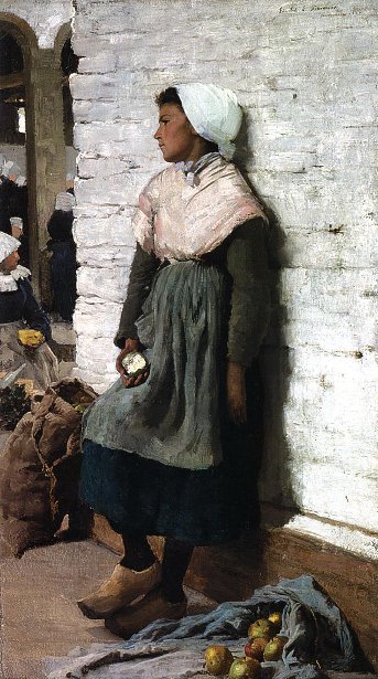 A Corner Of The Market - Edward E. Simmons Tablo