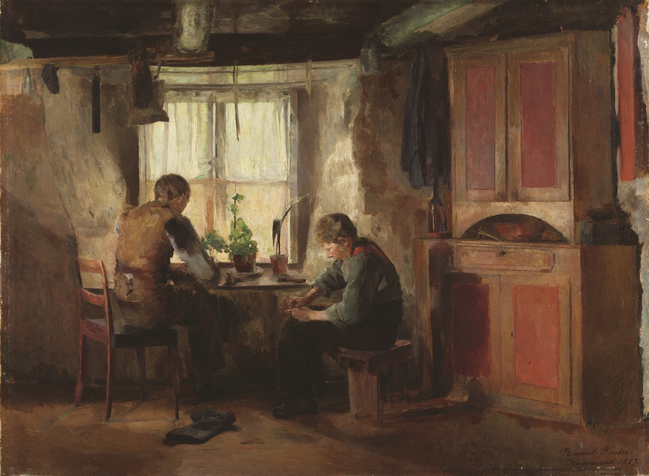 A Country Cobbler (1887) - Harriet Backer Tablo