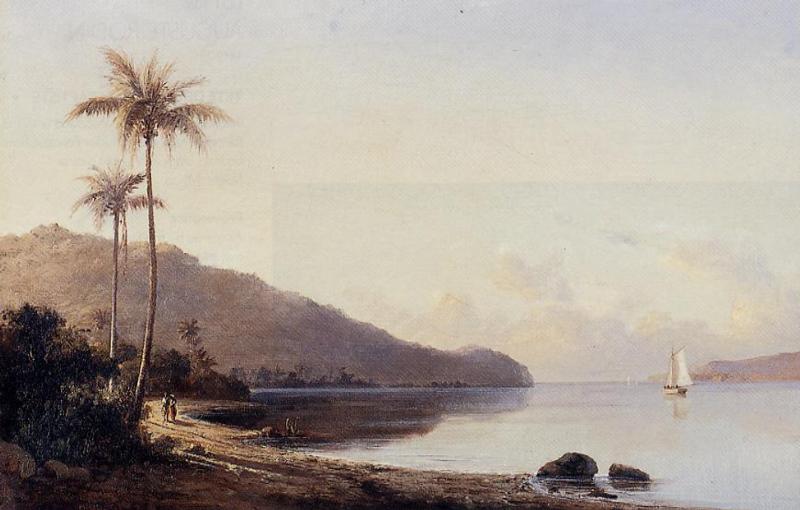 A Creek in Saint Thomas, Antilles (1856) - Camille Pissarro Tablo