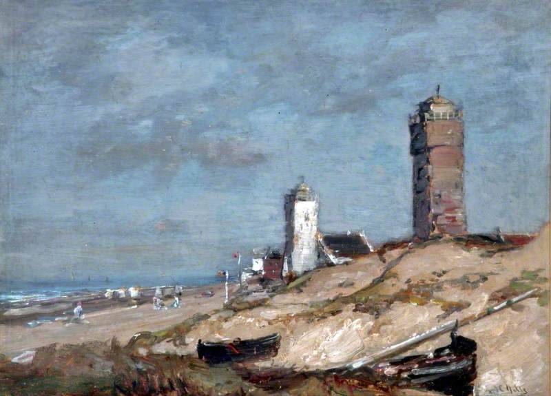 A Dutch Scene (1913) - James Campbell Noble Tablo