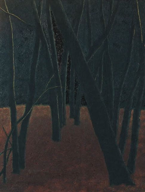 A Forest - Léon Spilliaert Tablo