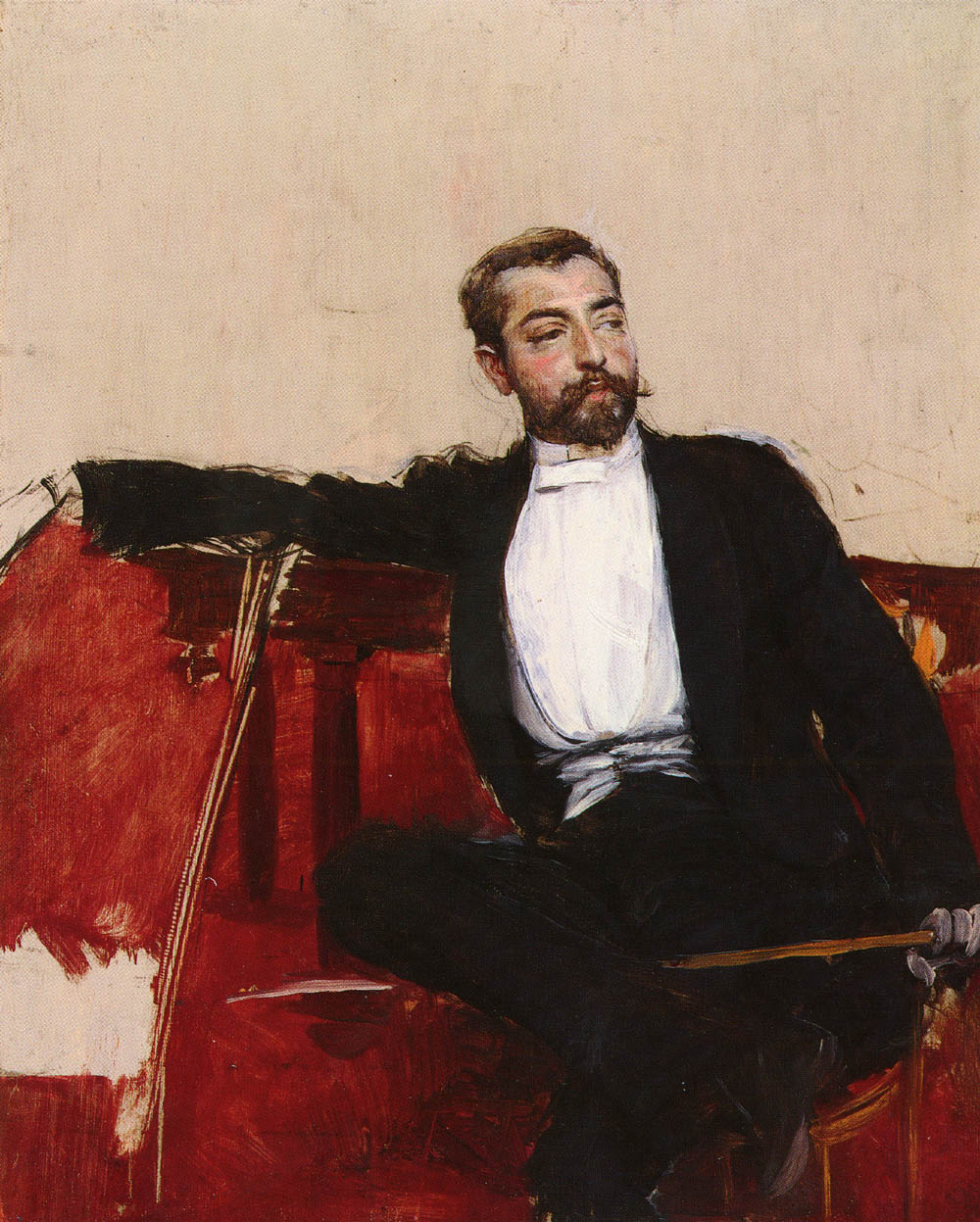 A Portrait of John Singer Sargent - Giovanni Boldini Tablo