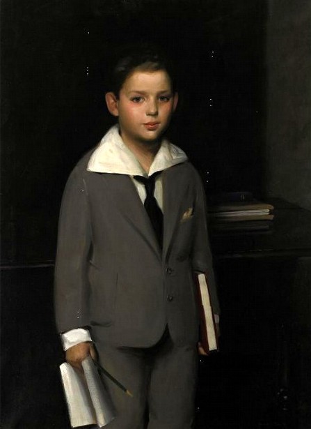A Schoolboy - Edward E. Simmons Tablo