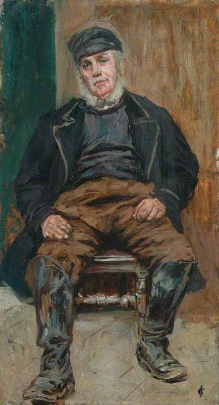 A Staithes Fisherman (1899) - James Charles Tablo