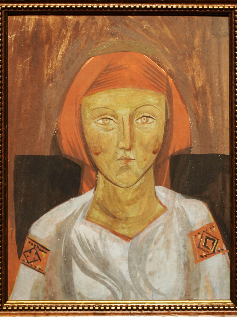 A Ukrainian (1910) - Mykhailo Boychuk Tablo