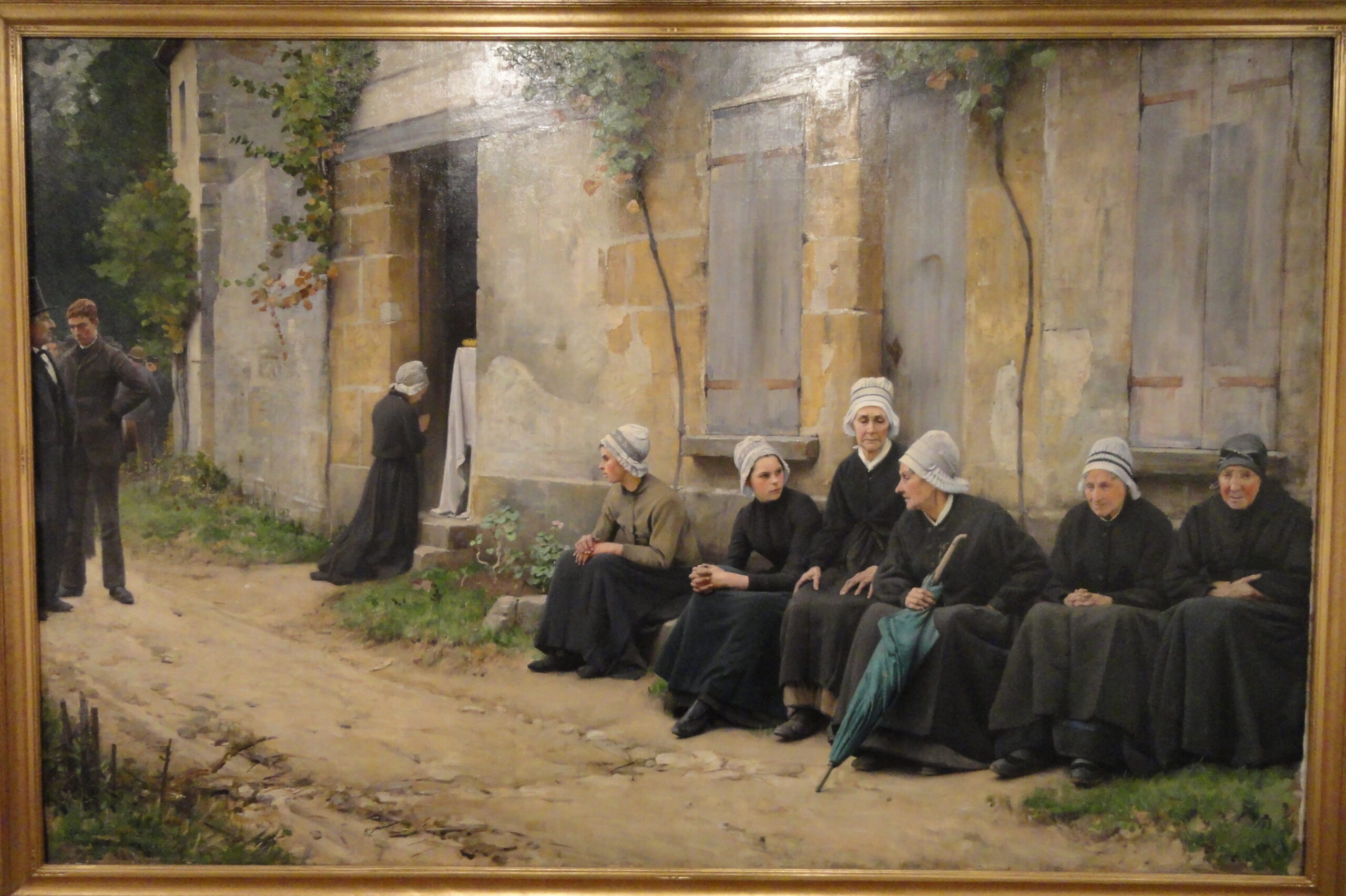 A Village Funeral in Brittany (1891) - Charles Sprague Pearce Tablo