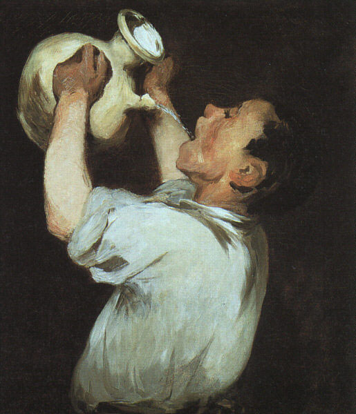A boy with a pitcher (1862) - Edouard Manet Tablo