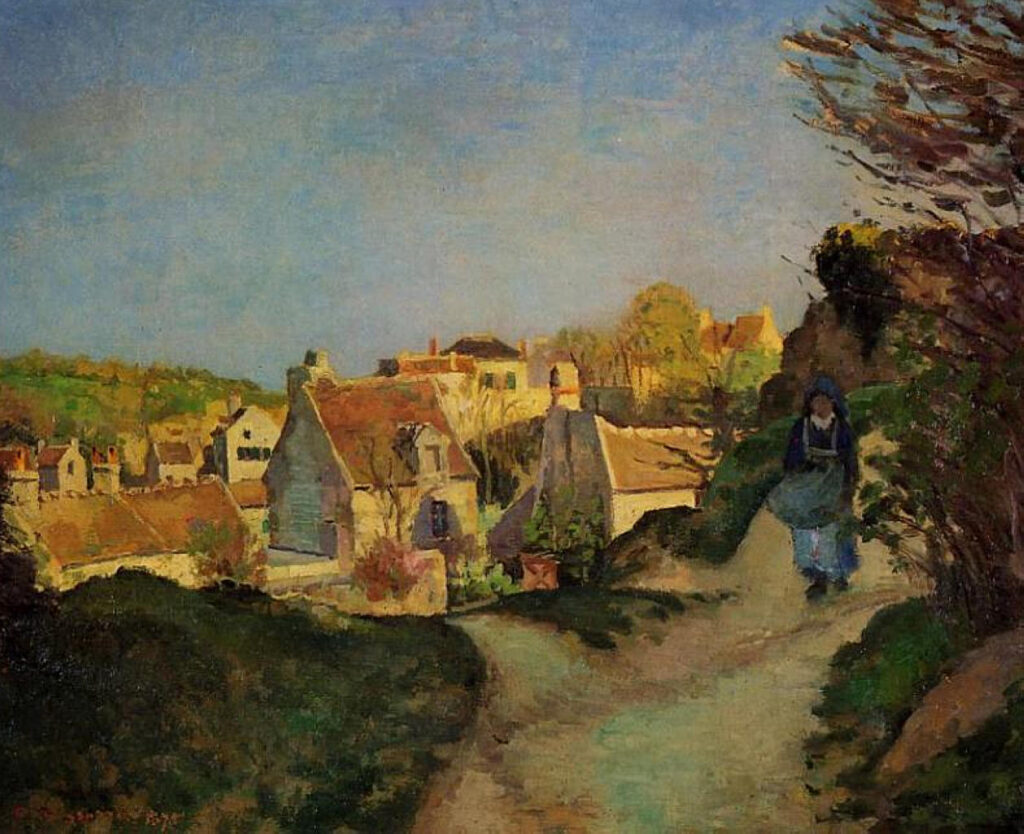 A part of Jallais, Pontoise (1875) – Camille Pissarro Tablo