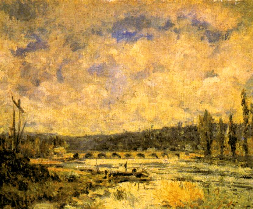 A ponte - Alfred Sisley Tablo