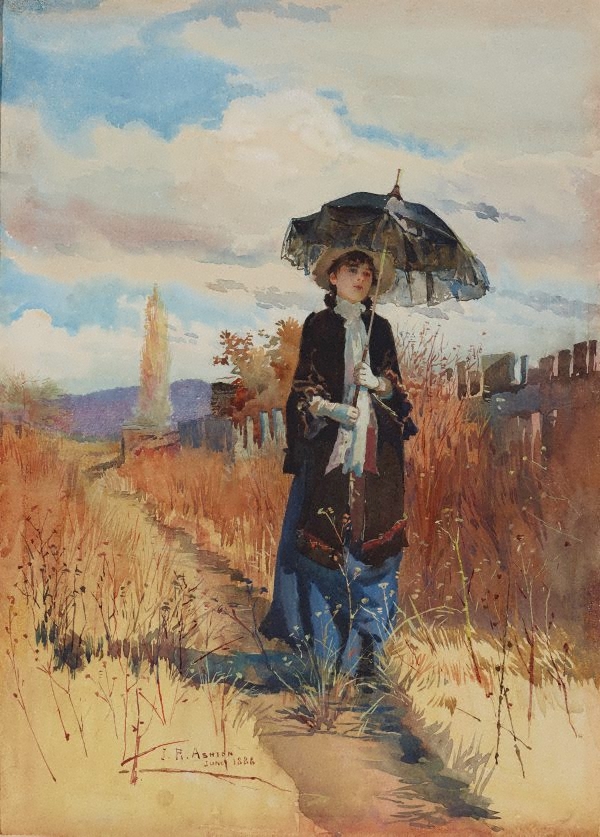 A solitary ramble (1888) - Julian Ashton Tablo