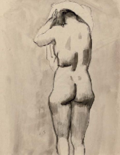 A standing nude - Jan Sluyters Tablo