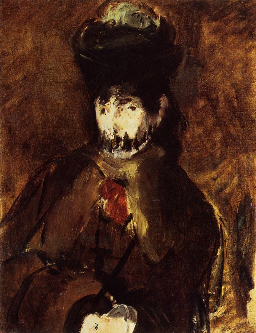 A veiled young woman (1872) - Edouard Manet Tablo